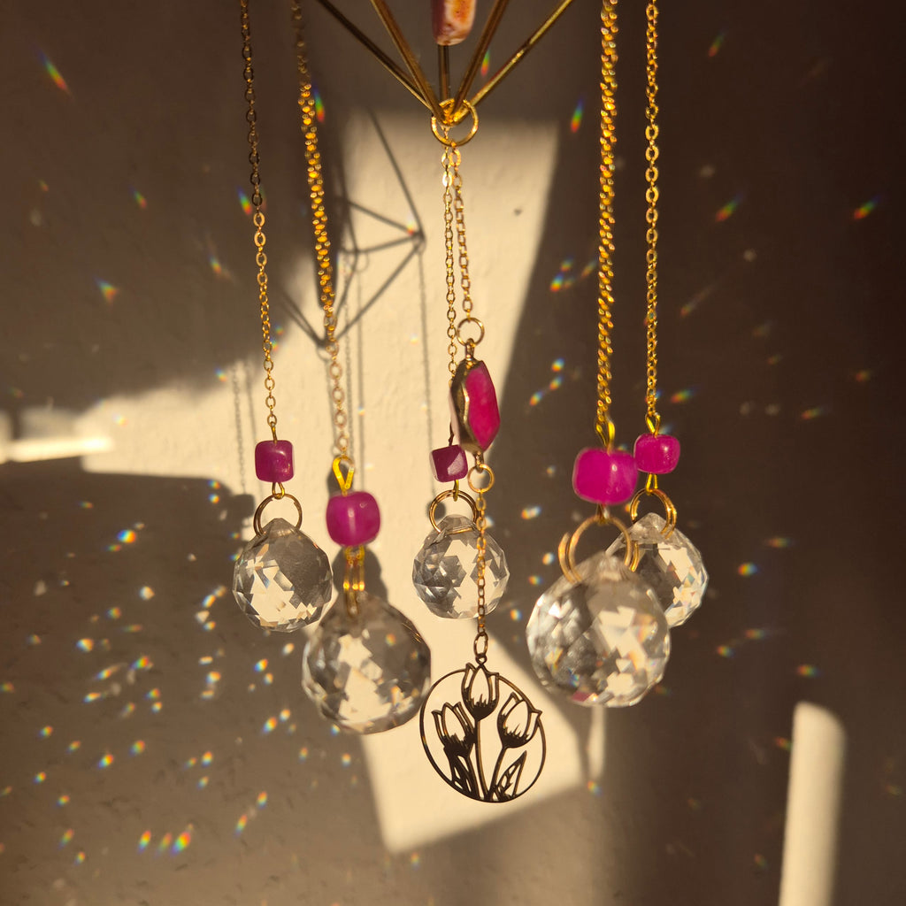 Blush -  Simple Suncatcher - Sonnenfänger - Gold - Kristall