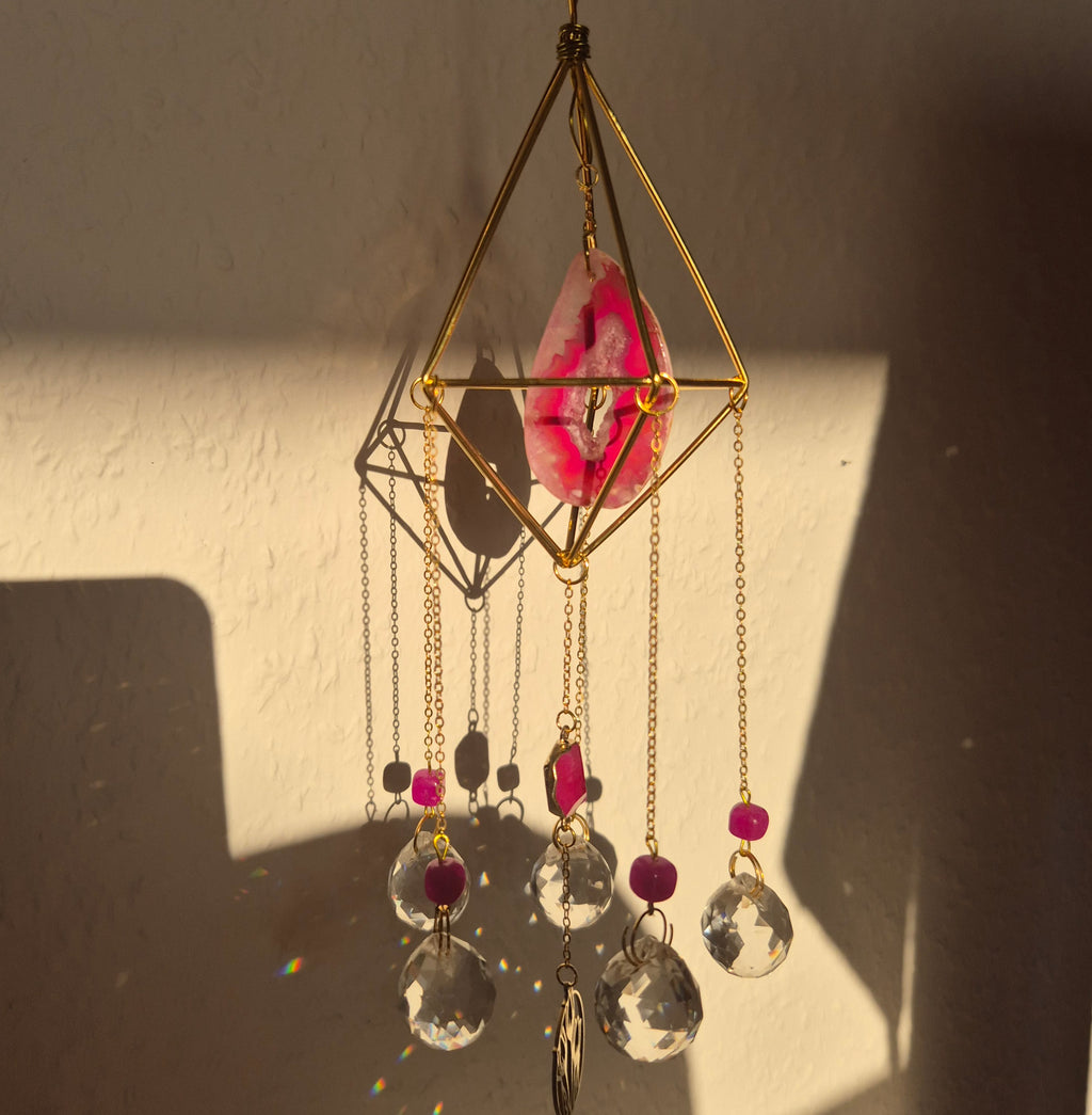 Blush -  Simple Suncatcher - Sonnenfänger - Gold - Kristall