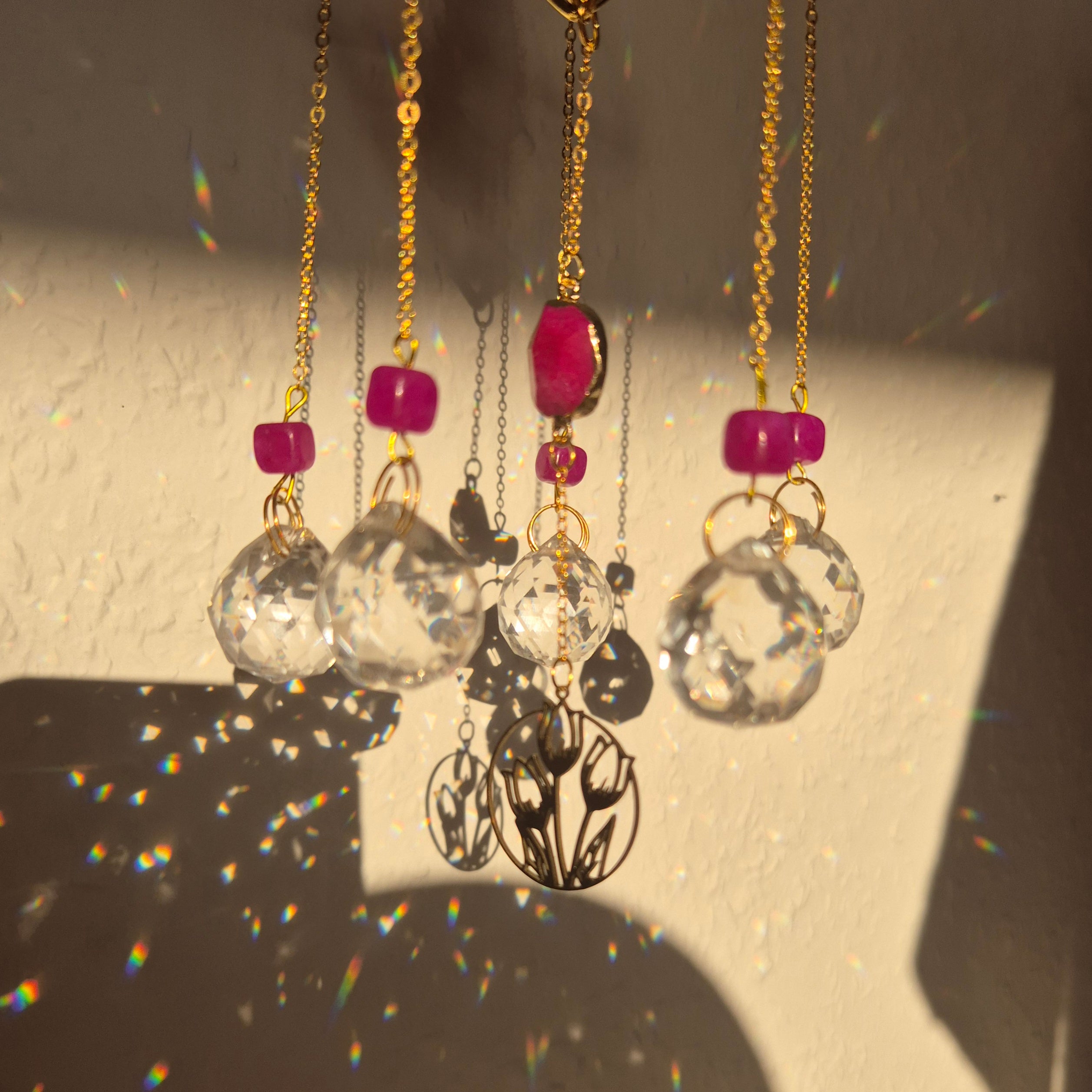 Blush -  Simple Suncatcher - Sonnenfänger - Gold - Kristall