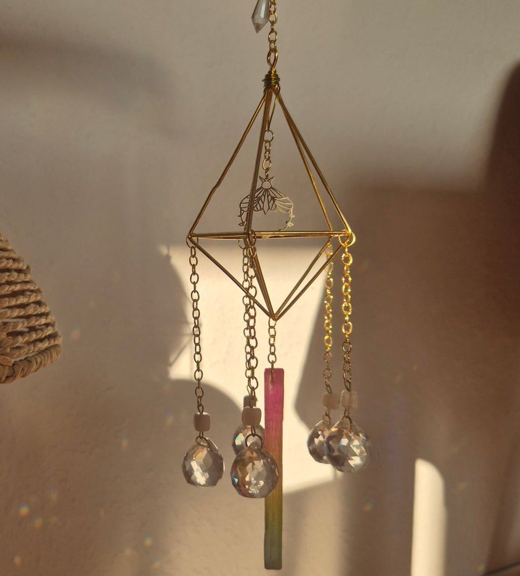 Aurora -  Simple Suncatcher - Sonnenfänger - Gold - Kristall
