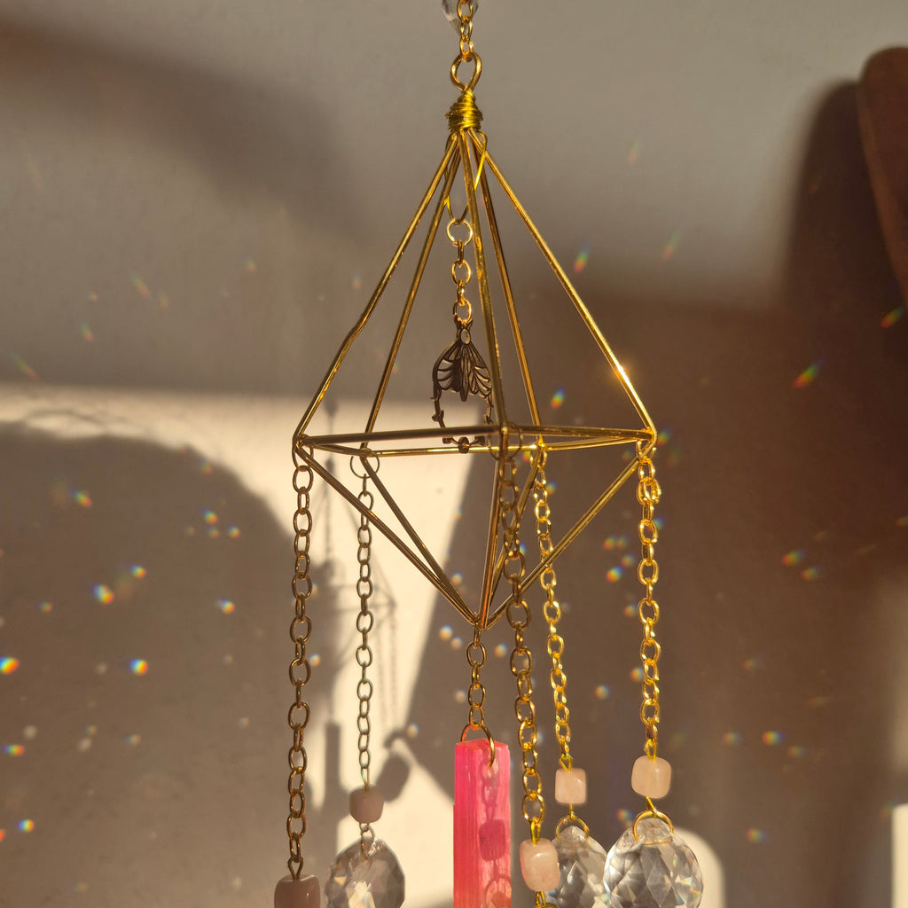 Aurora -  Simple Suncatcher - Sonnenfänger - Gold - Kristall