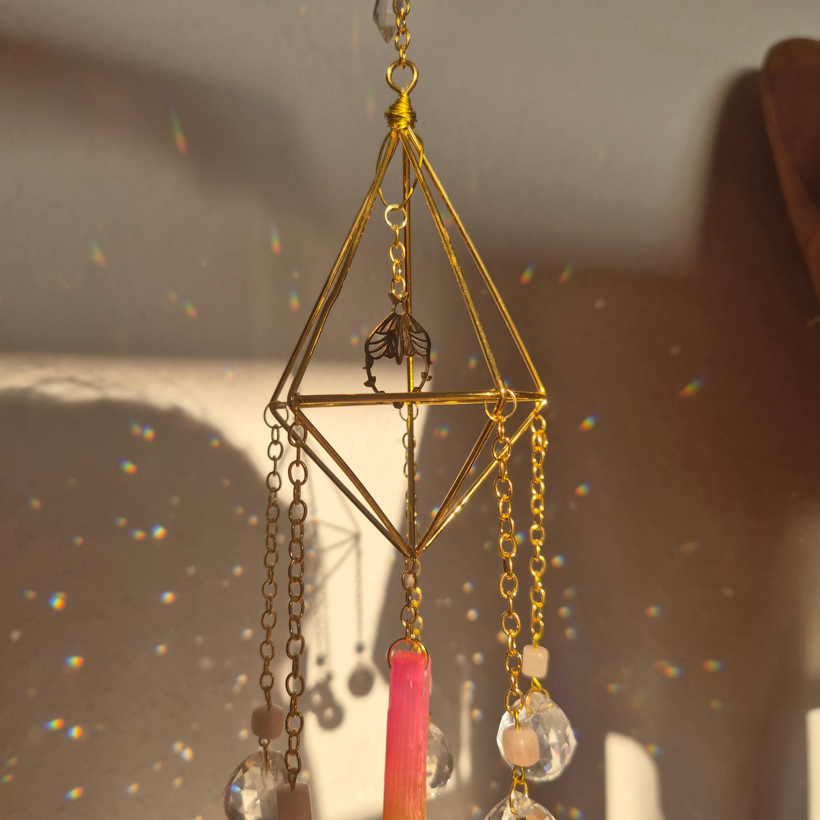 Aurora -  Simple Suncatcher - Sonnenfänger - Gold - Kristall