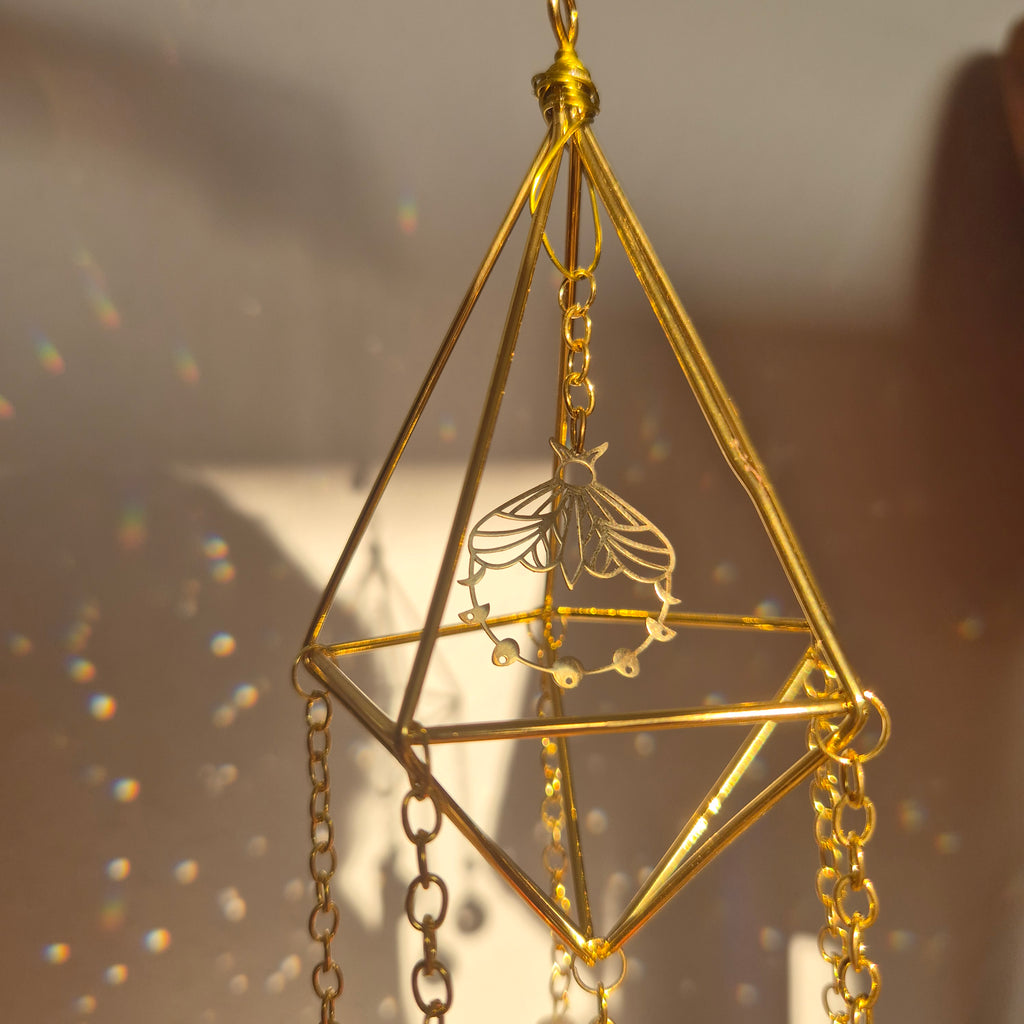 Aurora -  Simple Suncatcher - Sonnenfänger - Gold - Kristall