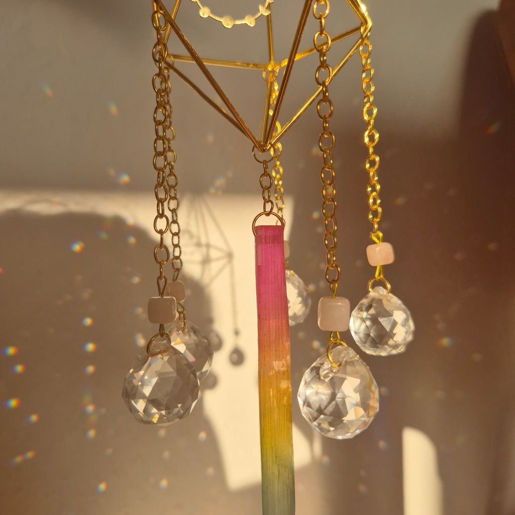 Aurora -  Simple Suncatcher - Sonnenfänger - Gold - Kristall