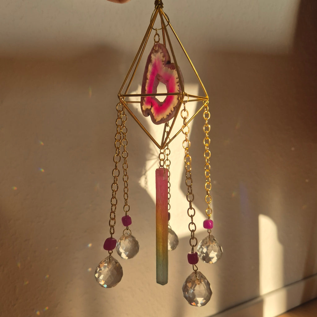Opaline -  Simple Suncatcher - Sonnenfänger - Gold - Kristall