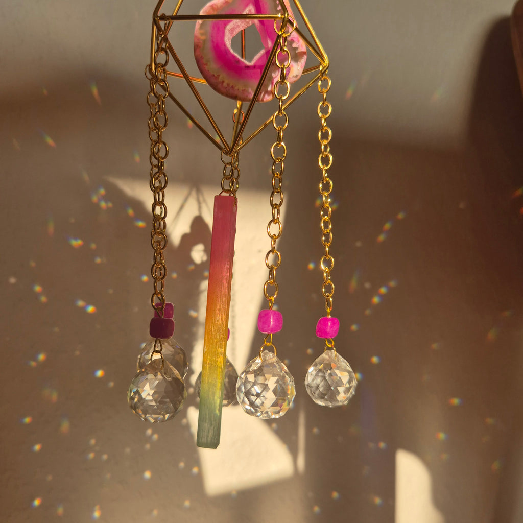 Opaline -  Simple Suncatcher - Sonnenfänger - Gold - Kristall