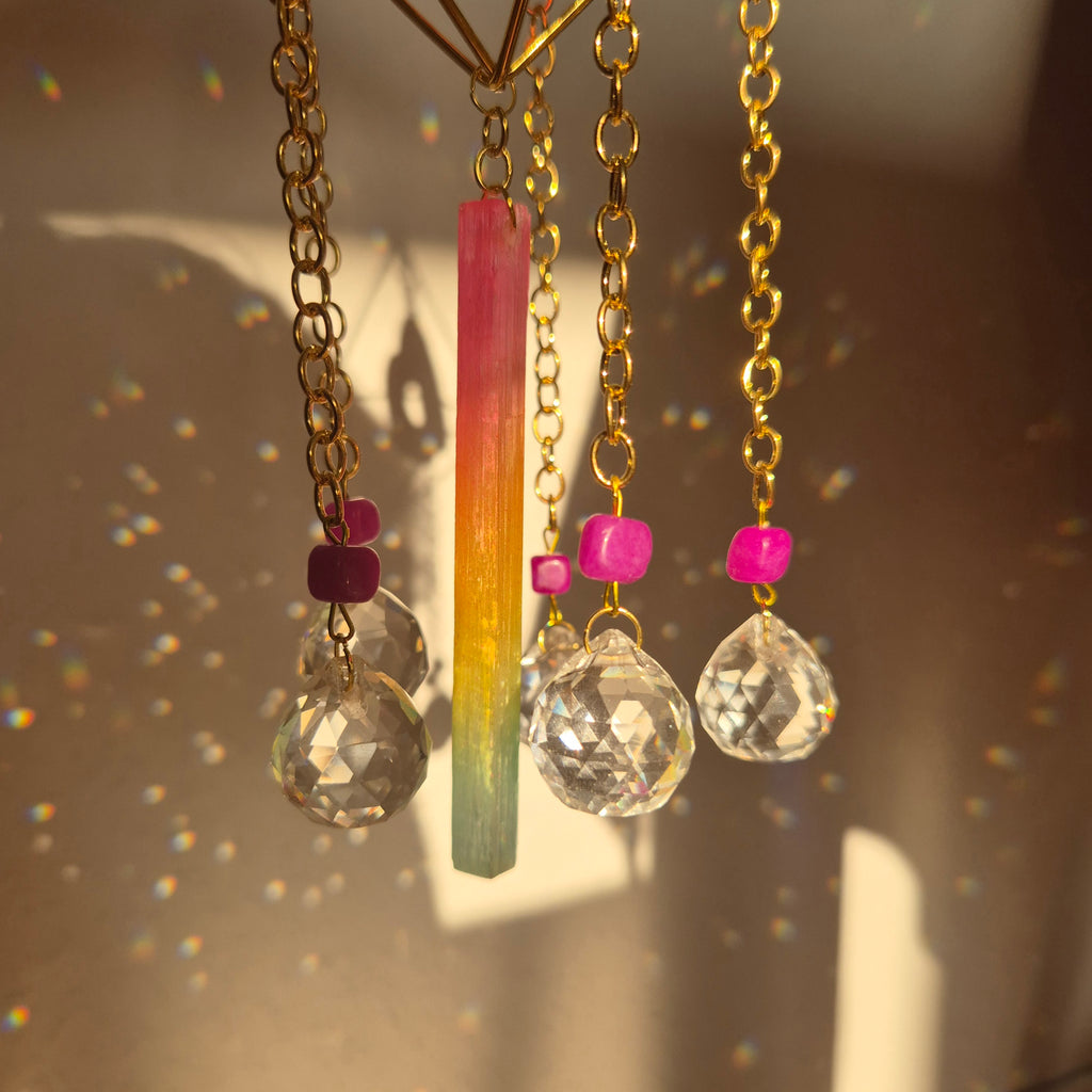 Opaline -  Simple Suncatcher - Sonnenfänger - Gold - Kristall