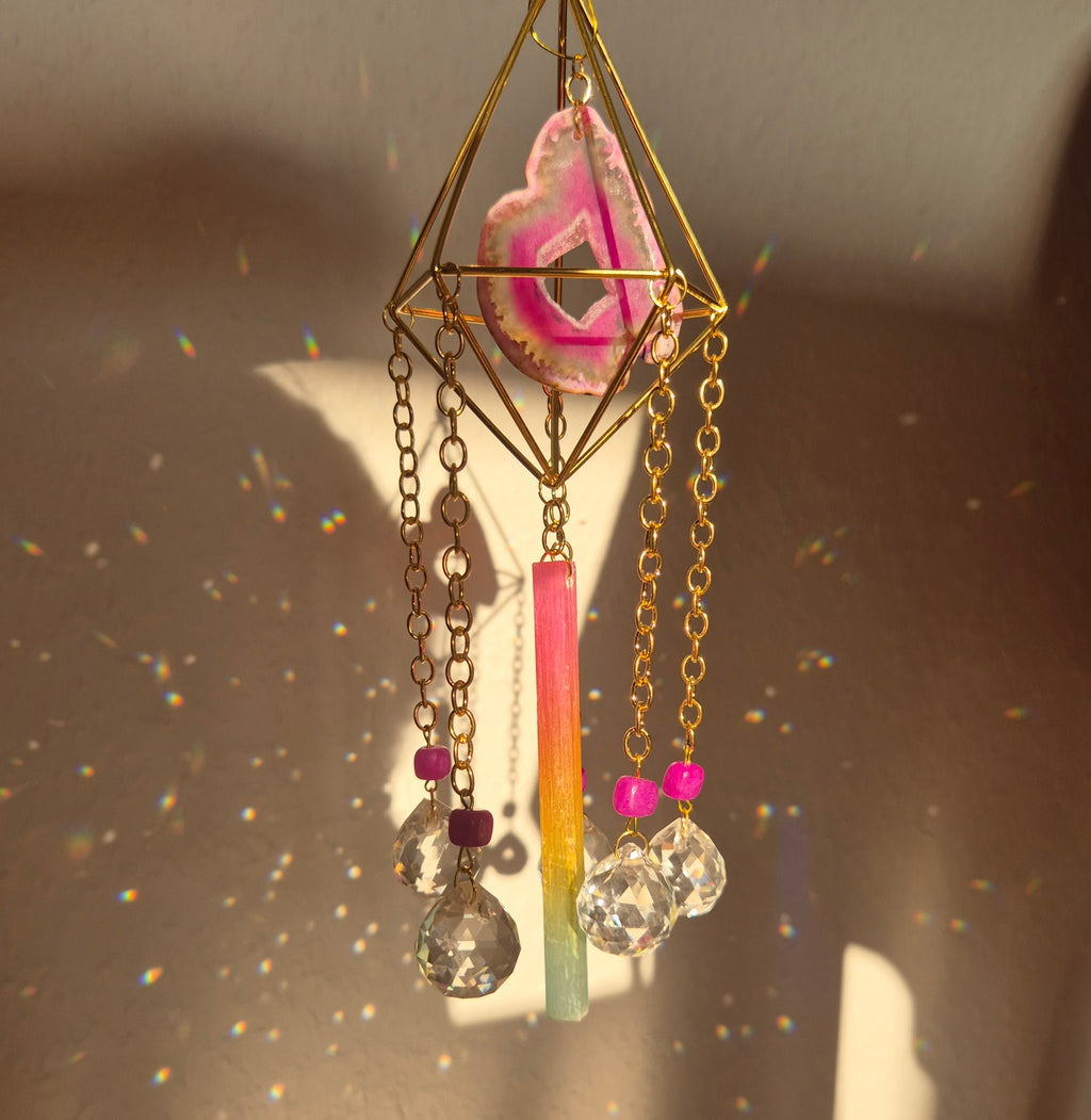 Opaline -  Simple Suncatcher - Sonnenfänger - Gold - Kristall