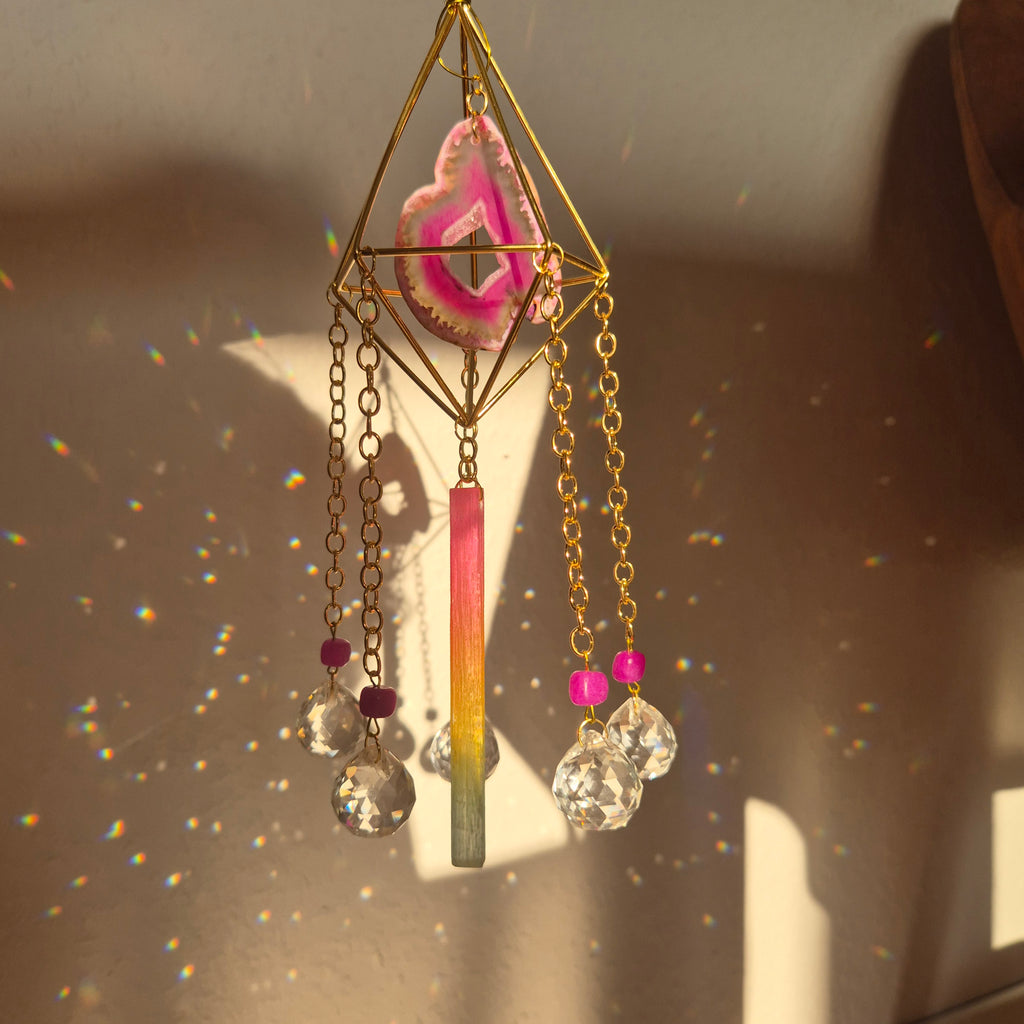 Opaline -  Simple Suncatcher - Sonnenfänger - Gold - Kristall
