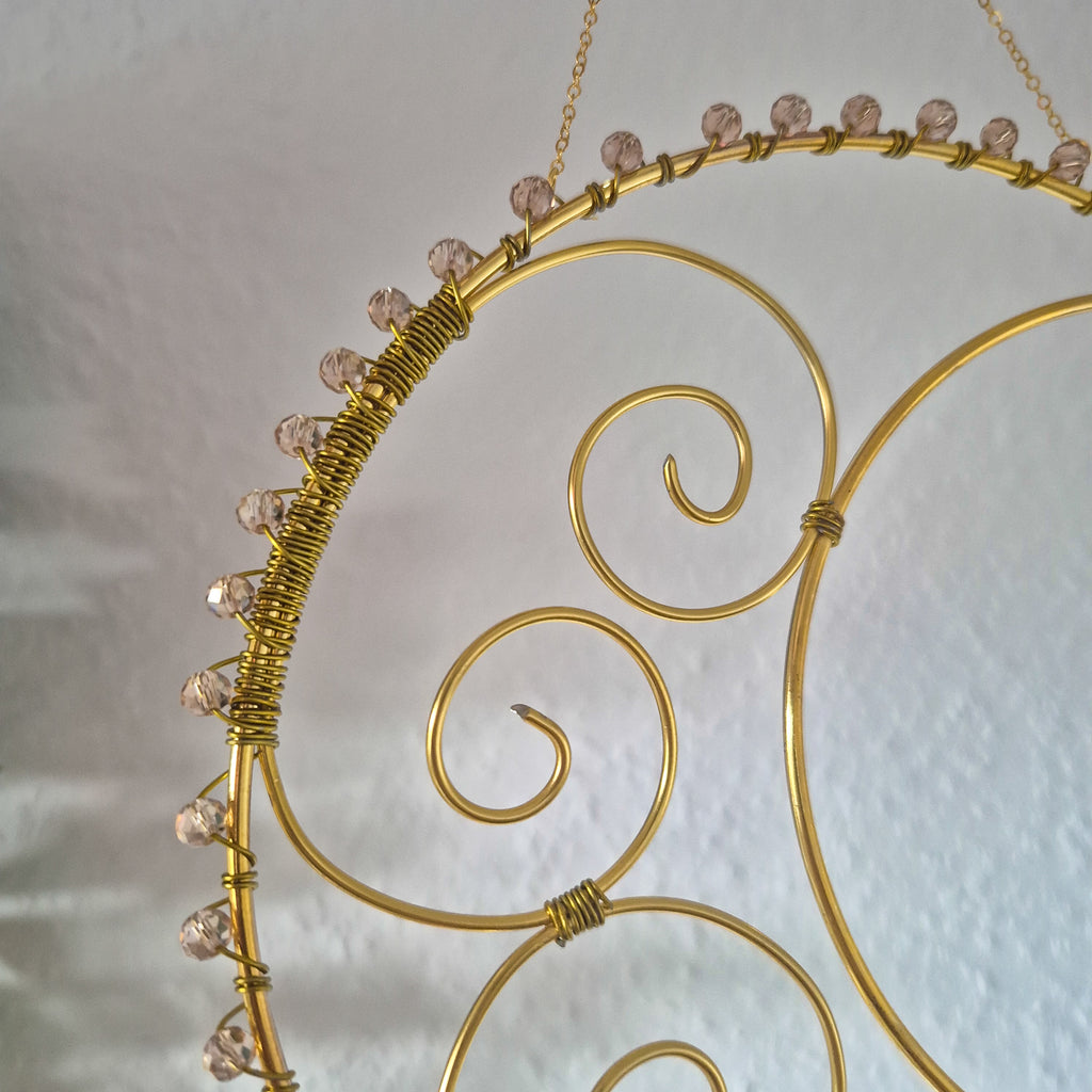 Bumble Moon - Ornament Sonnenfänger - Mond - Gold