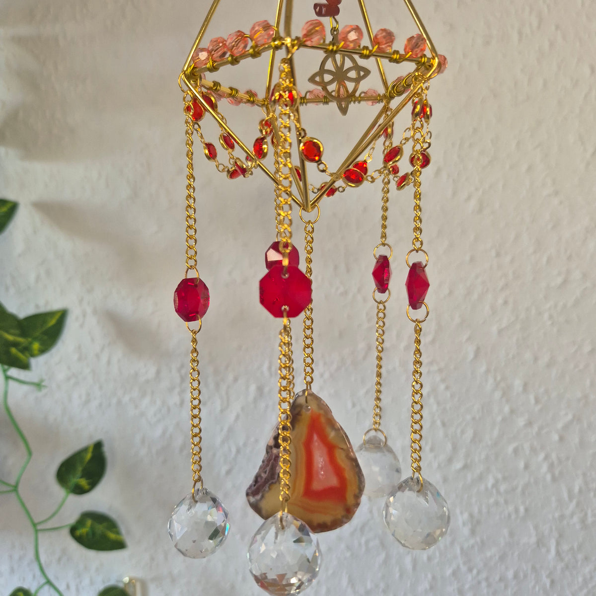 Flame Knot -  Sonnenfänger - Gold - Kristall
