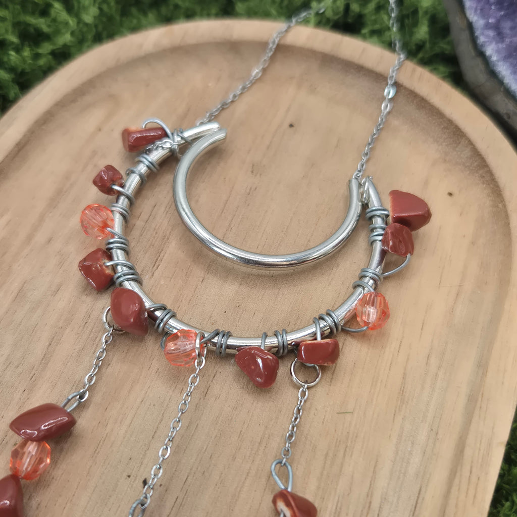 Roter Jaspis - Mini-Sonnenfänger - Sonnenfänger - Silber