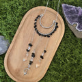 Obsidian - Mini-Sonnenfänger - Sonnenfänger - Silber