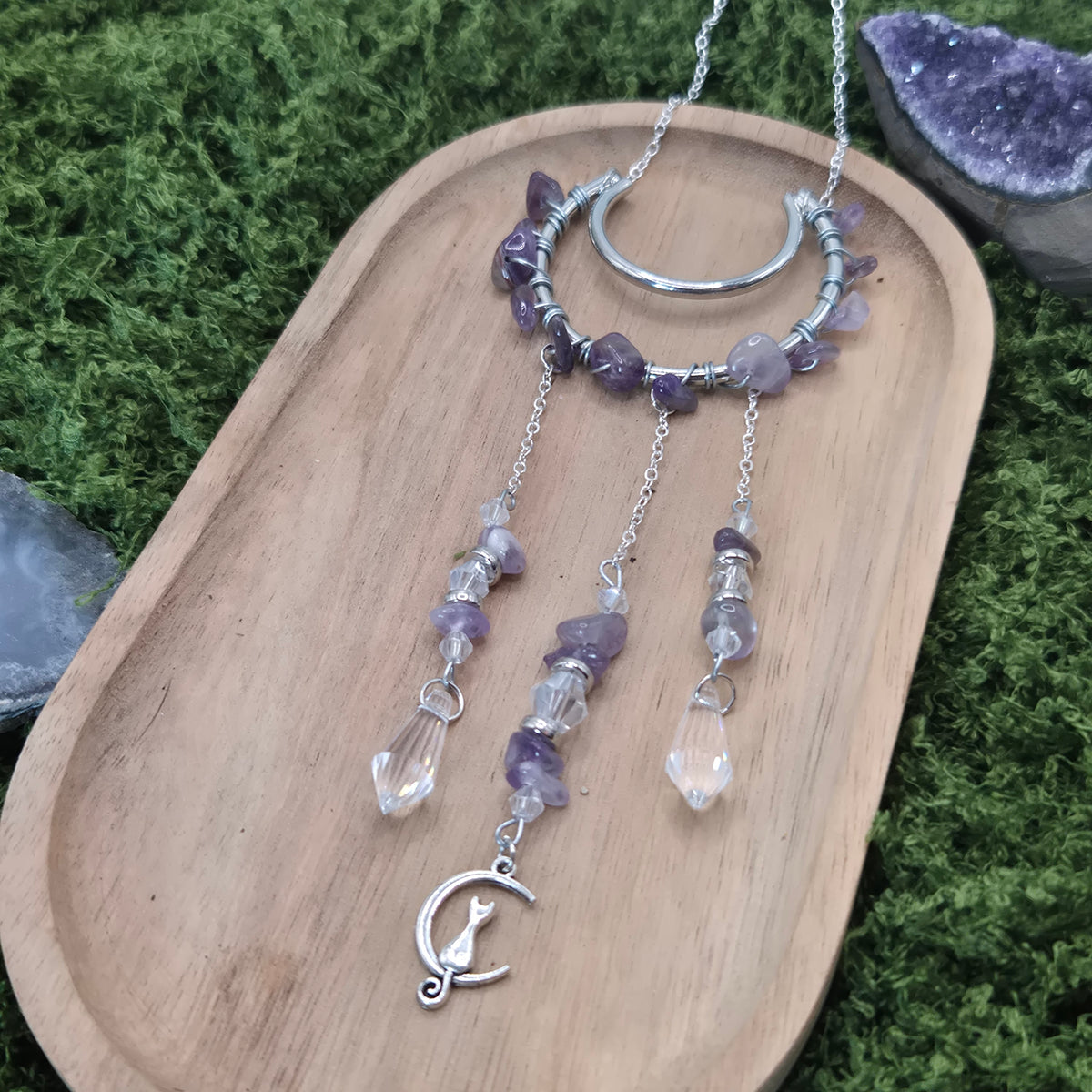 Amethyst - Mini-Sonnenfänger - Sonnenfänger - Silber