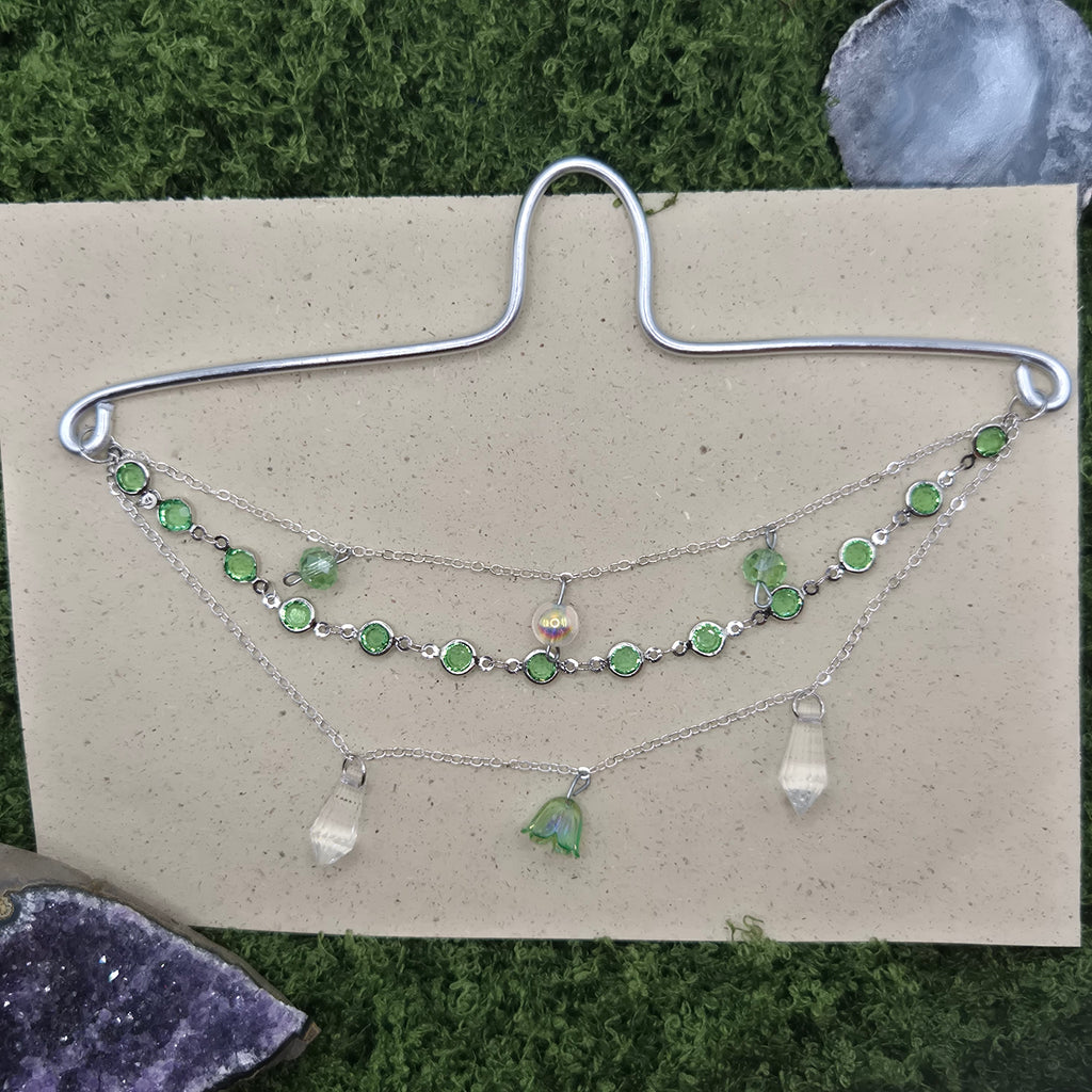 Green silver Witchlight - Spiegelanhänger - Sonnenfänger - Silber