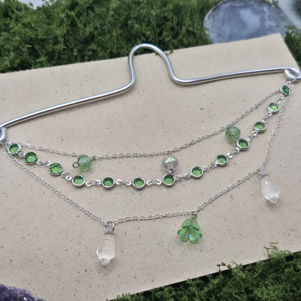 Green silver Witchlight - Spiegelanhänger - Sonnenfänger - Silber