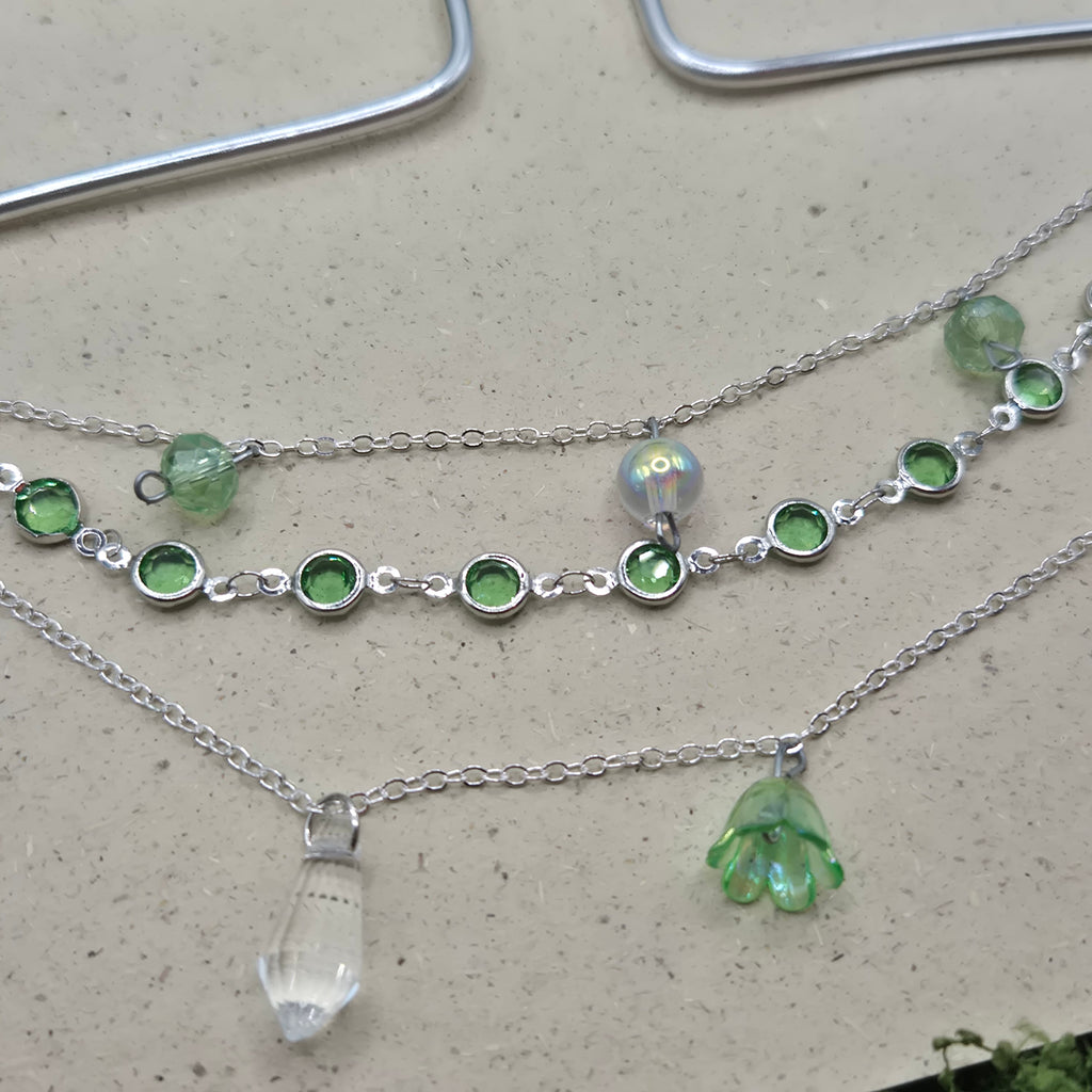 Green silver Witchlight - Spiegelanhänger - Sonnenfänger - Silber