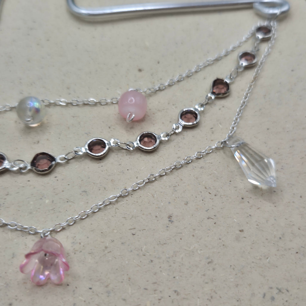 Rose silver Witchlight - Spiegelanhänger - Sonnenfänger - Silber