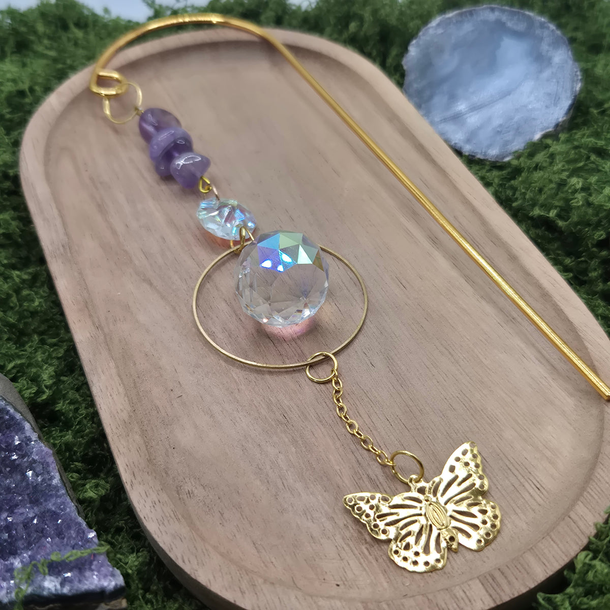 Amethyst Pflanzen-Sonnenfänger - Sonnenfänger - Gold