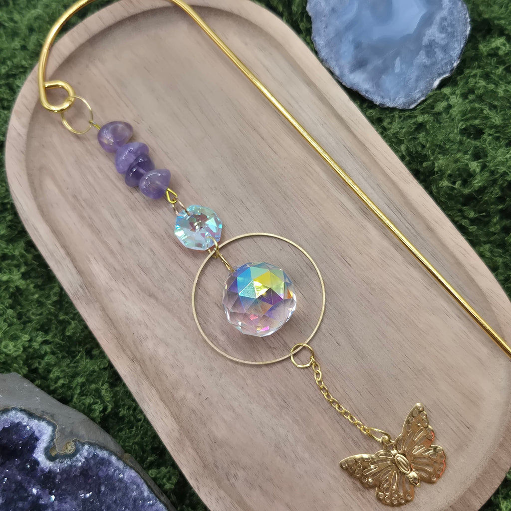 Amethyst Pflanzen-Sonnenfänger - Sonnenfänger - Gold