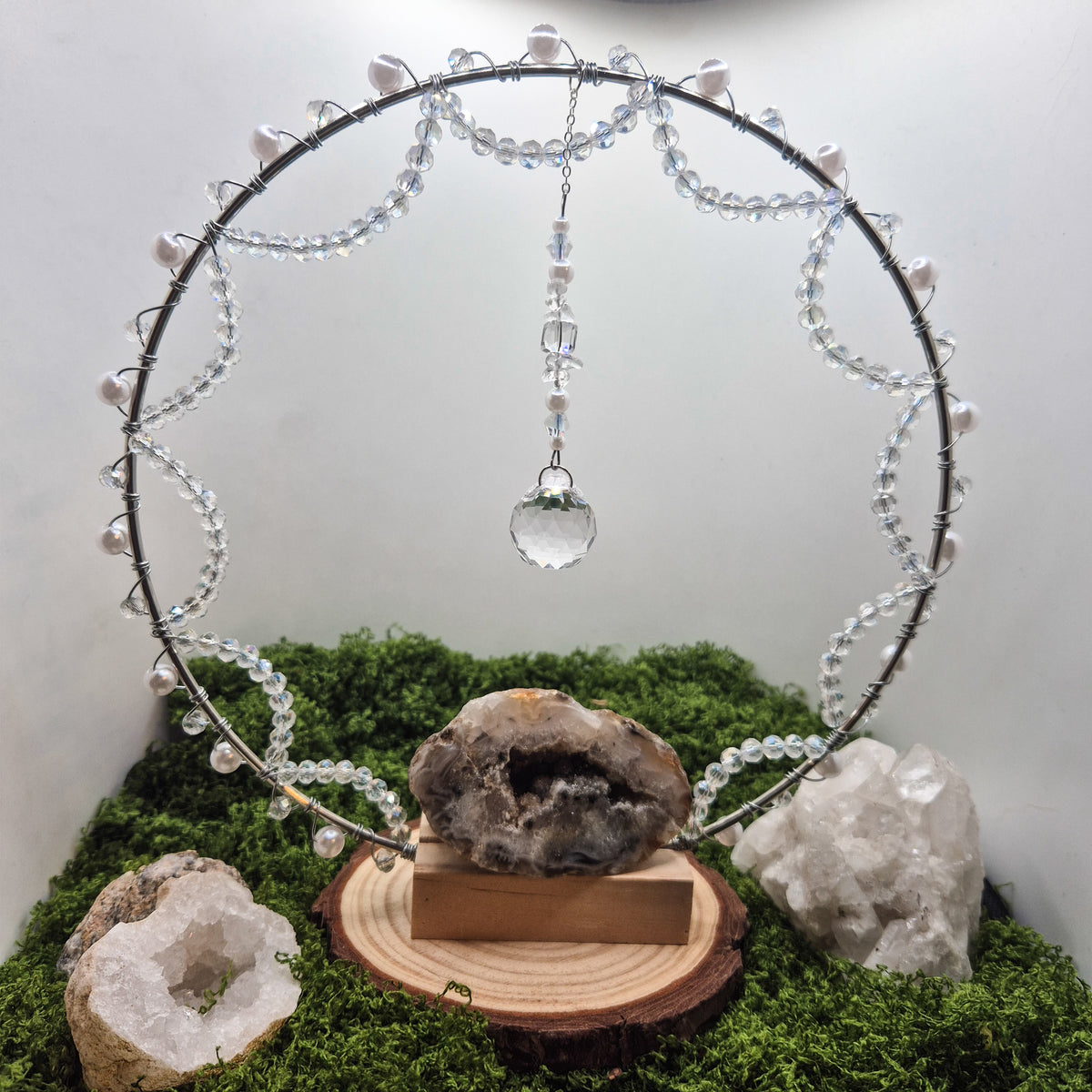Achat Pearl Dream - Stehender-Sonnenfänger - Silber