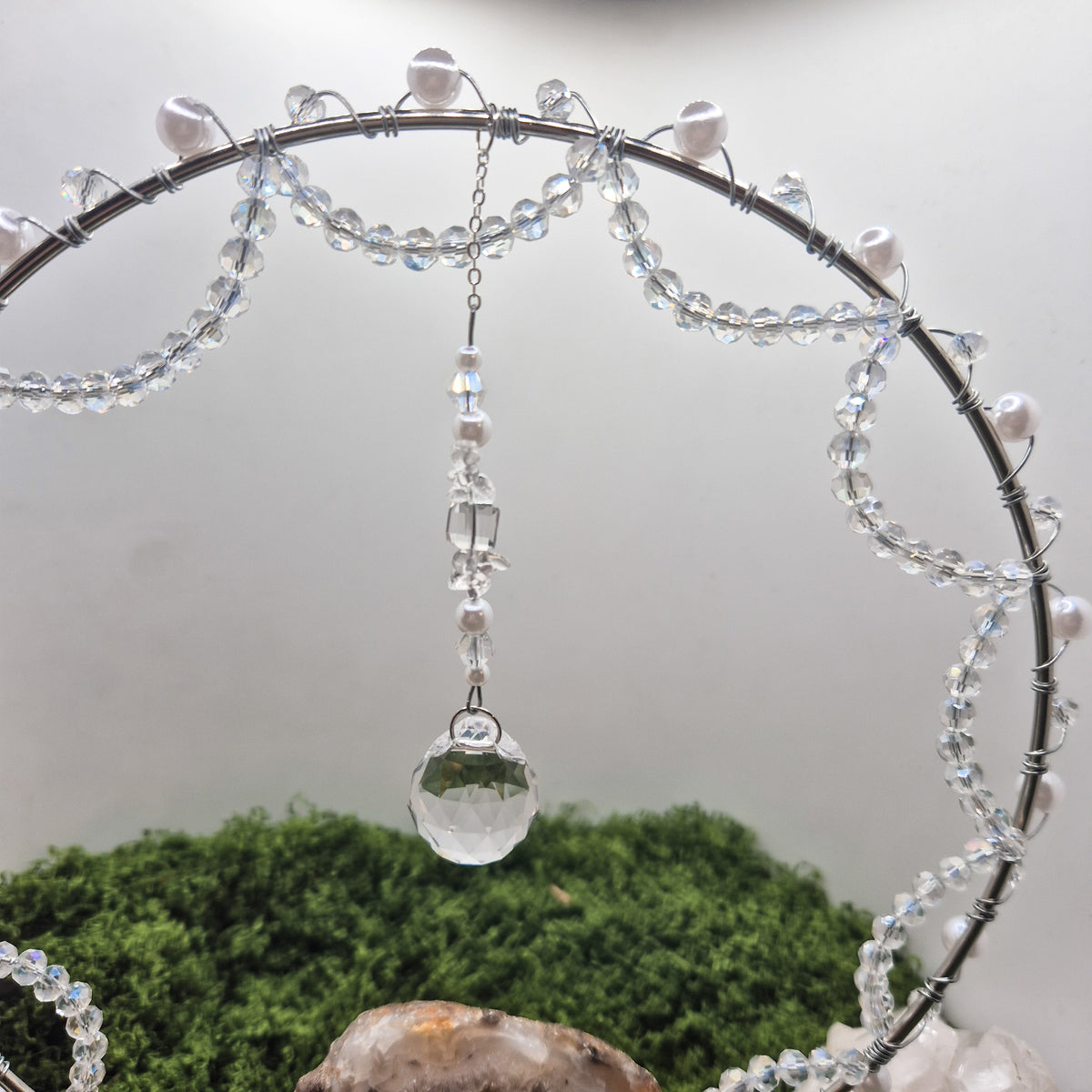 Achat Pearl Dream - Stehender-Sonnenfänger - Silber