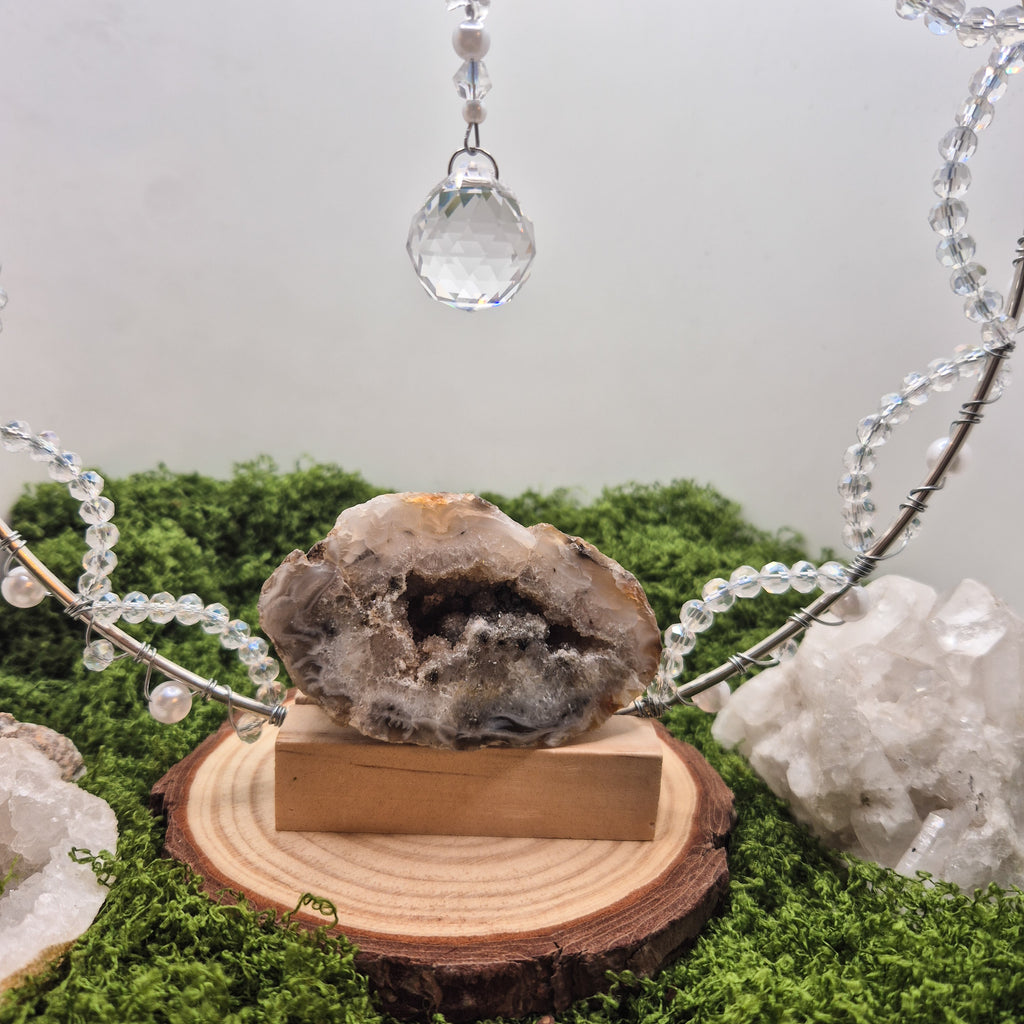 Achat Pearl Dream - Stehender-Sonnenfänger - Silber