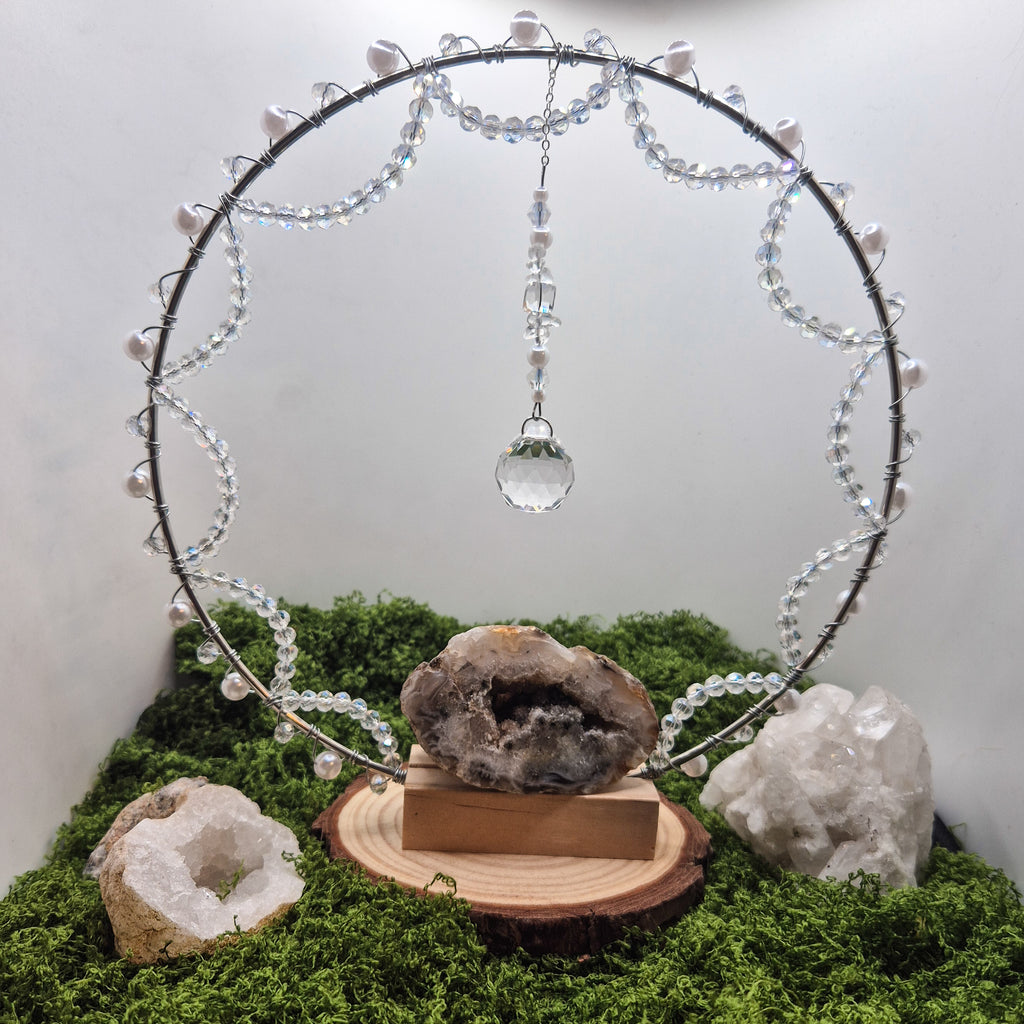 Achat Pearl Dream - Stehender-Sonnenfänger - Silber