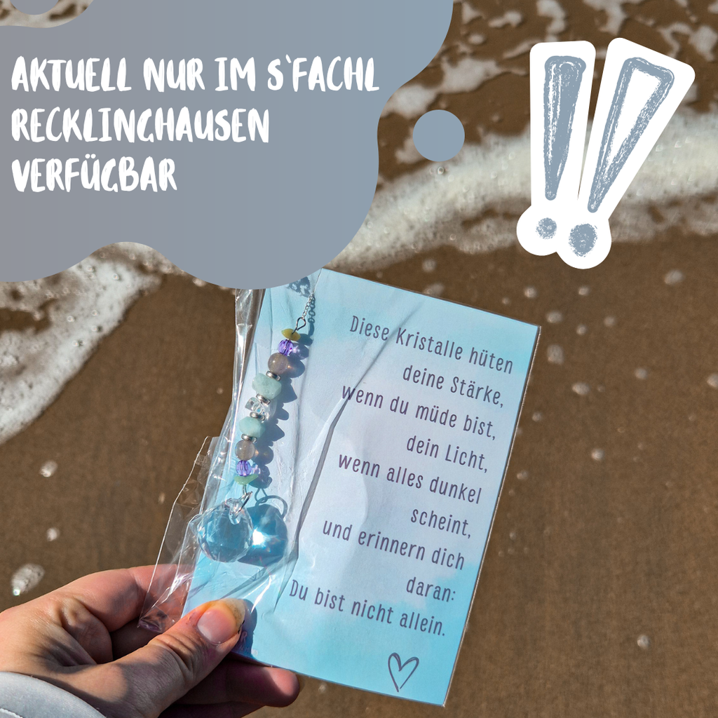Ruhe und Vertrauen für dich - Geschenkidee - Mutmacher -  Sonnenfänger - Silber